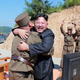 A jubilant Kim Jung Un celebrates the July 4, 2017 launch of the Hwasong-14 ICBM. KNCA photo